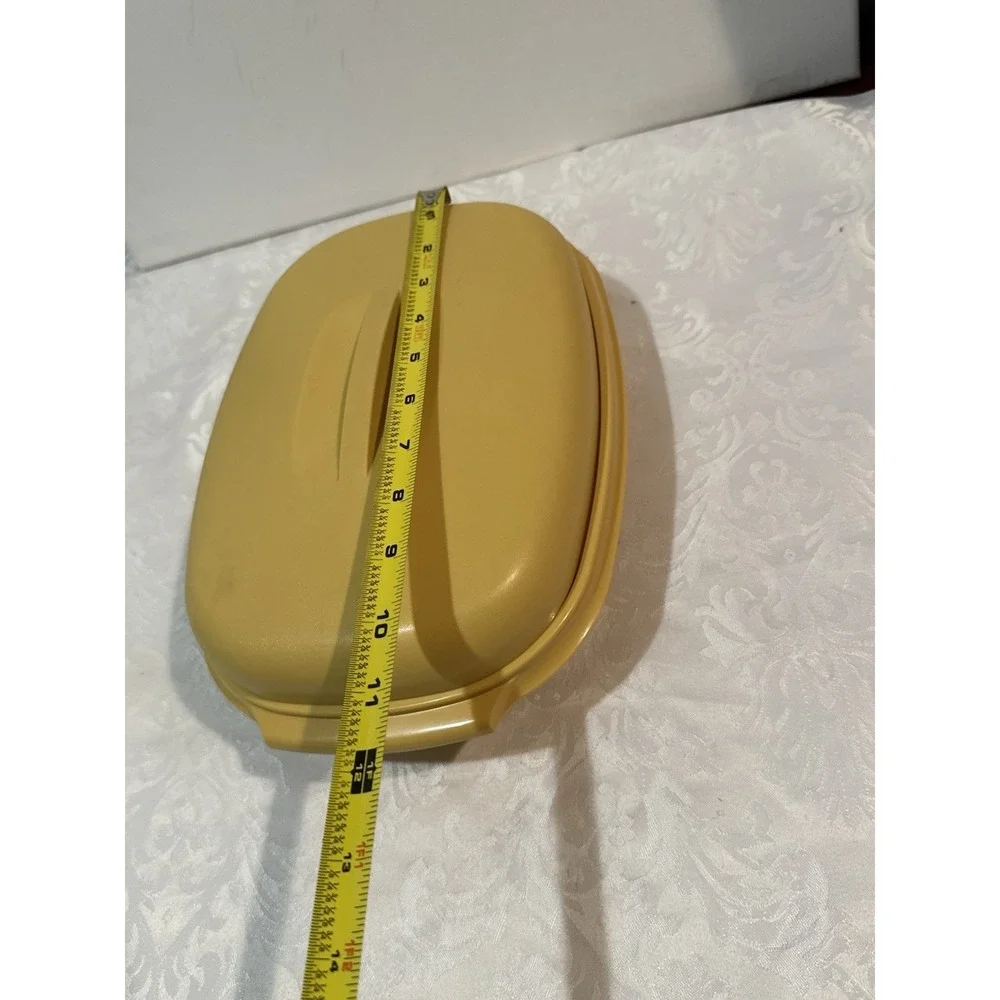 Vintage Tupperware Harvest Gold 3‎ Piece Vegetable/Rice Steamer Strainer Gold
